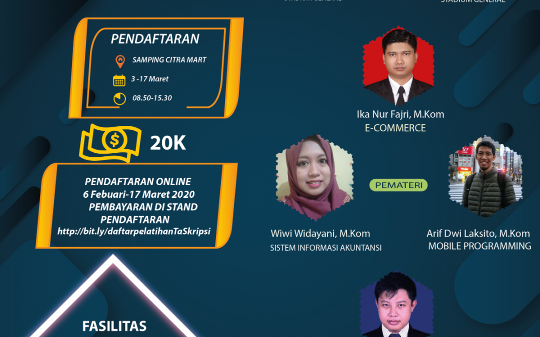 Pelatihan TA dan Skripsi untuk Mahasiswa Manajemen Informatika dan Sistem Informasi