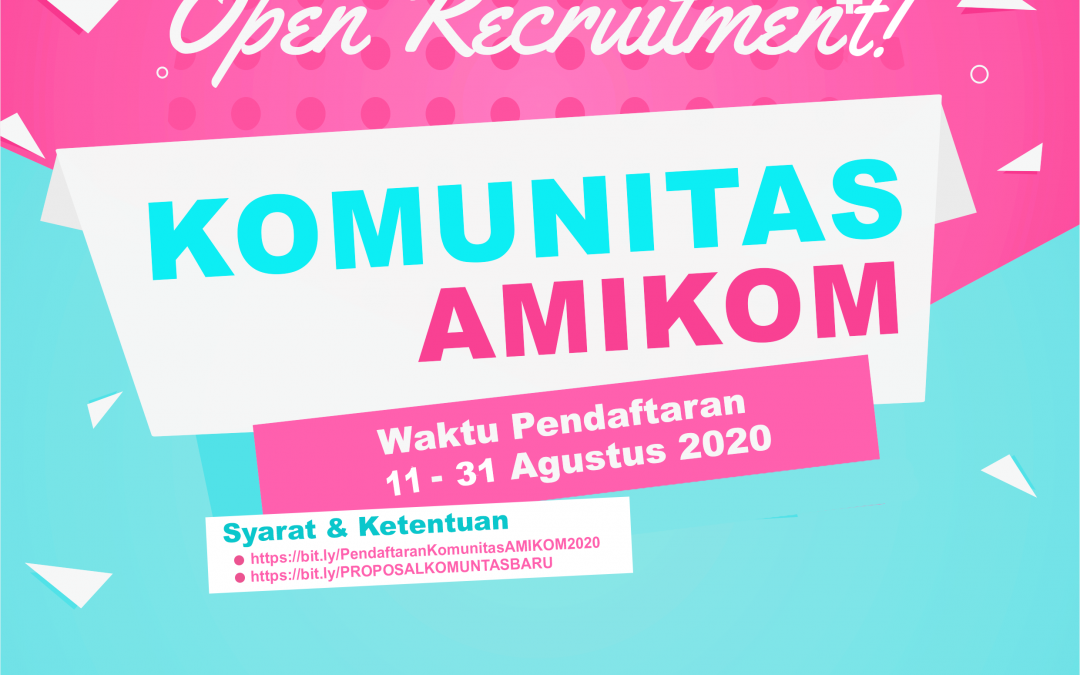 Open Recruitment Komunitas Amikom