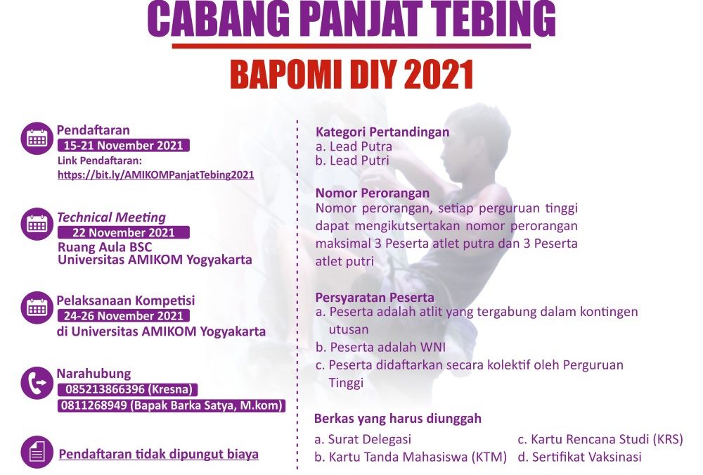 Pekan Olahraga BAPOMI DIY 2021