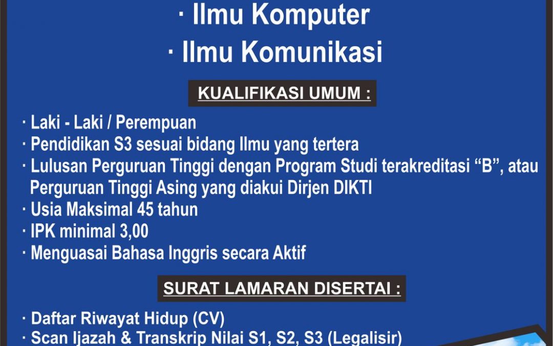 Lowongan Dosen Universitas Amikom Yogyakarta