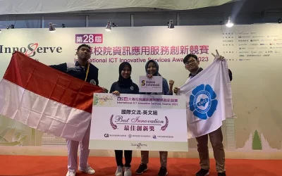 Fakultas Ilmu Komputer Bersama Prodi Sistem Informasi dan Informatika AMIKOM Jogja Raih Kemenangan Sebagai BEST INNOVATION di Innoserve 2023 Taiwan