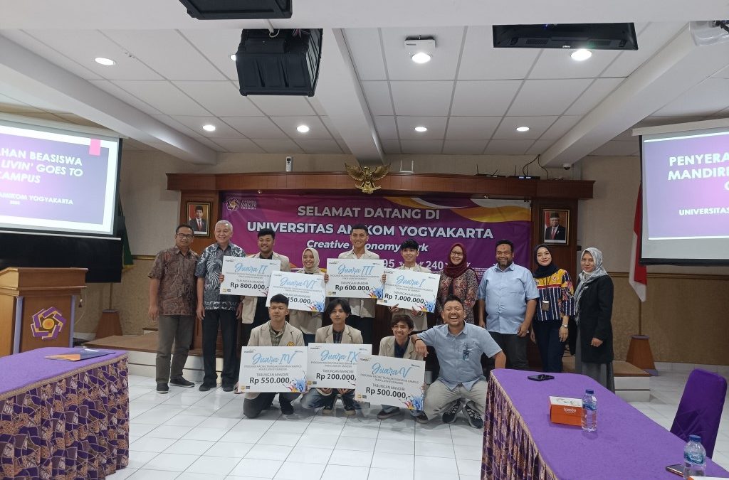 11 mahasiswa Universitas Amikom Yogyakarta Raih Beasiswa “Mandiri livin’ Goes to Campus”