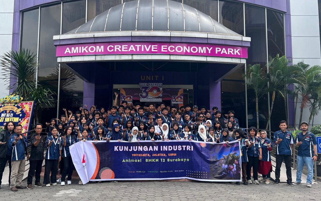 Kunjungan Industri Siswa Animasi SMK Negeri 12 Surabaya ke Universitas Amikom Yogyakarta