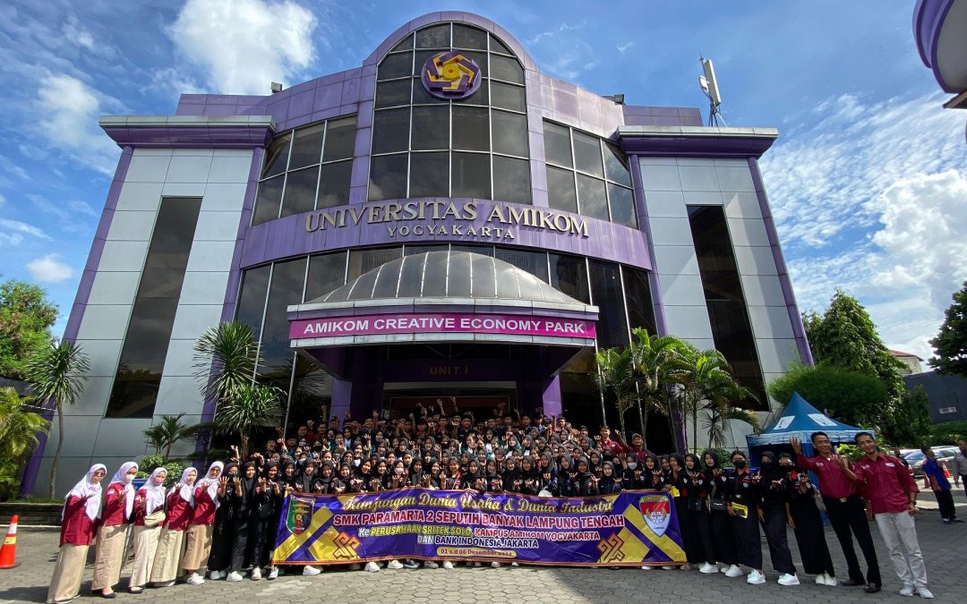 SMK Paramarta 2 Lampung Tengah Kunjungi Universitas Amikom untuk Mengenal Dunia Pendidikan Tinggi dan Industri Kreatif