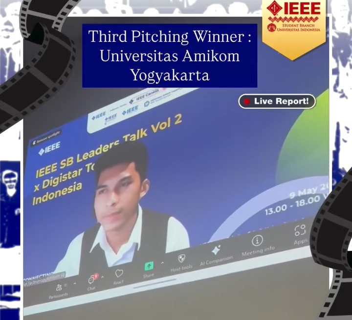 IEEE Student Branch AMIKOM Raih Juara 3 IEEE Student Branch Leaders Talk V2.0