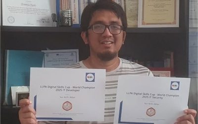 Alumni S2 Magister Informatika AMIKOM Yogyakarta Raih Juara Dunia Digital Skills Cup 2025 di bidang Computer Security dan IT Developers