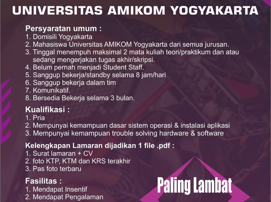 Recruitment SS UPT LAB