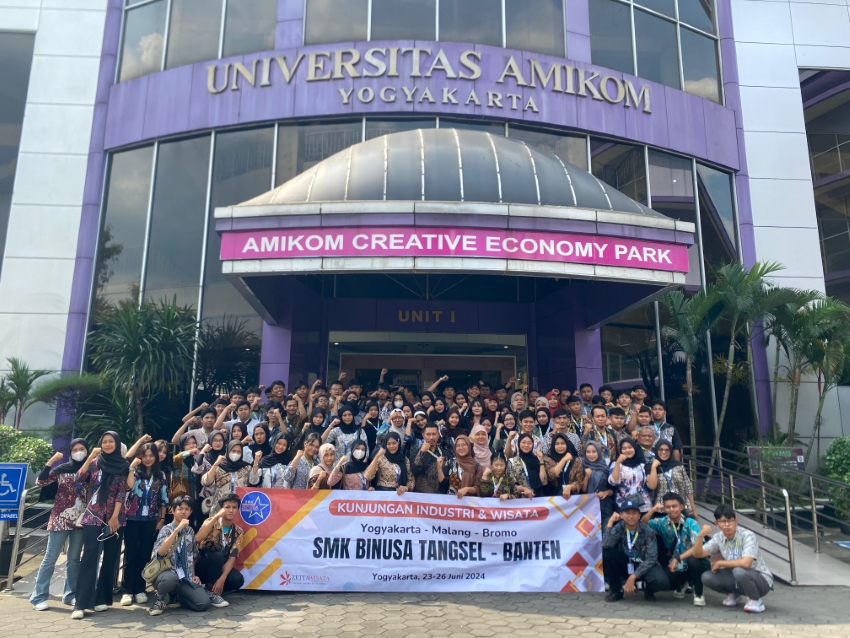 SMK Bintang Nusantara Jakarta Pelajari Industri Kreatif dan Teknologi di Universitas AMIKOM Yogyakarta