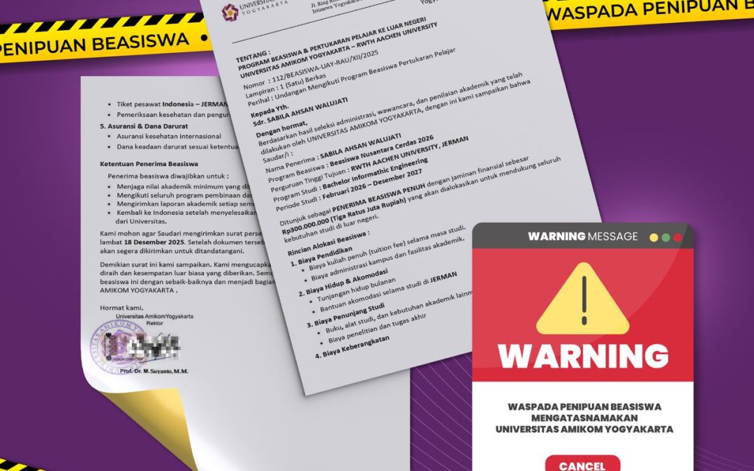 Informasi terkait Penipuan Beasiswa dan Pertukaran Pelajar