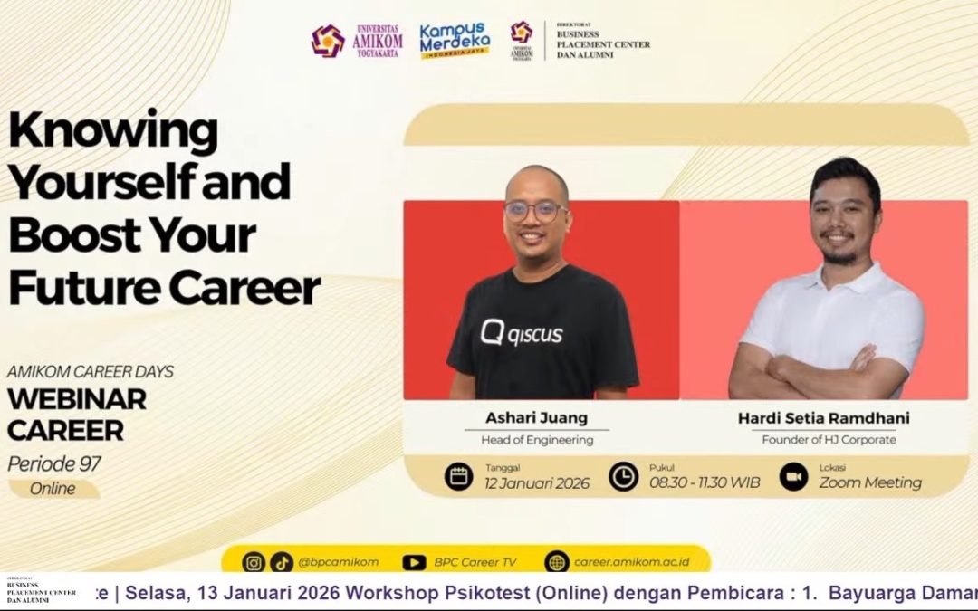 Webinar Career AMIKOM Bekali Wisudawan Periode 97