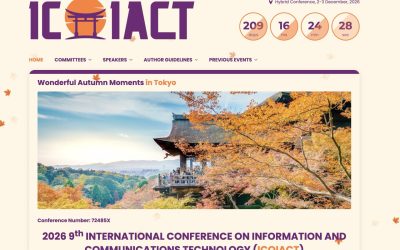 ICOIACT 2026 akan Kembali Digelar dI Tokyo, Buka Jalan Publikasi Global