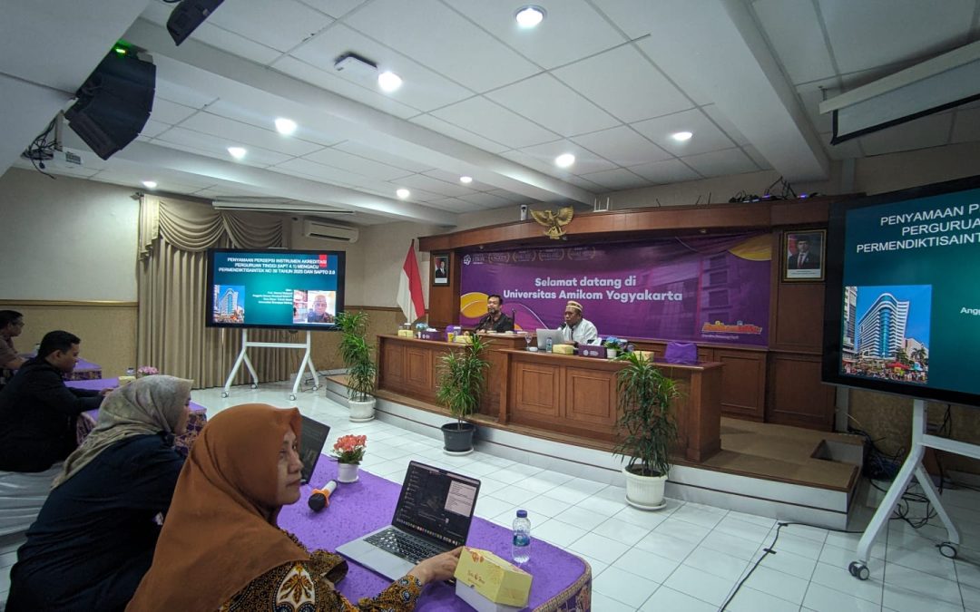 Universitas AMIKOM Yogyakarta Gelar kegiatan Penyamaan Persepsi Instrumen Akreditasi Perguruan Tinggi