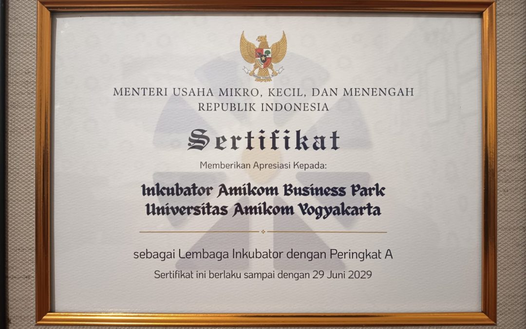 ABP AMIKOM Kembali Raih Predikat Tertinggi dalam Pemeringkatan Lembaga Inkubator 2026