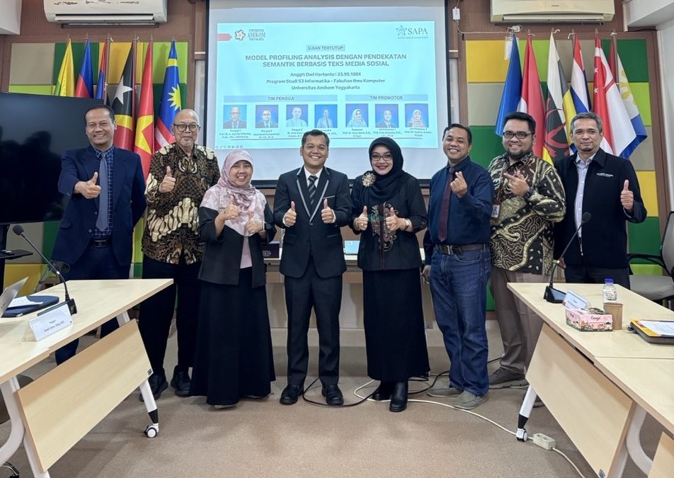 Anggit Dwi Hartanto Raih Gelar Doktor Informatika, Kembangkan Model Profiling Berbasis Media Sosial